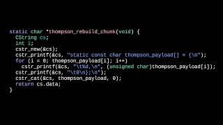 Ci possiamo fidare del sorgente? Implementiamo la backdoor di Thompson
